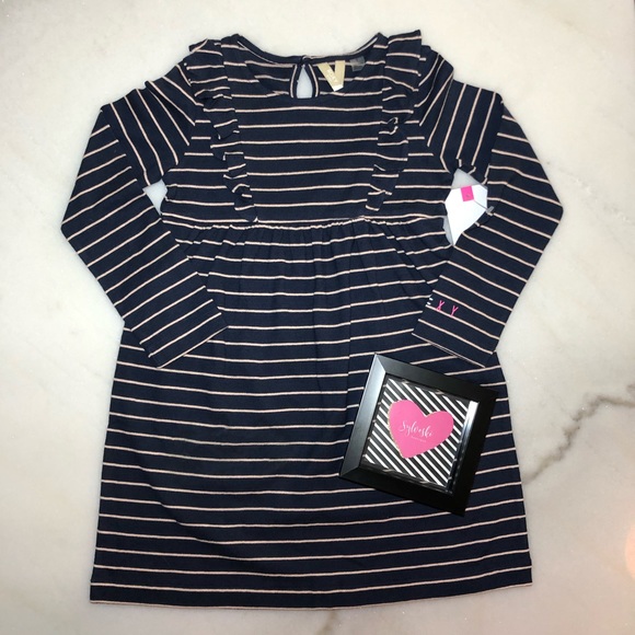 🆕Roxy Girls' Ocean Road Long Sleeve Knit Dress - Picture 2 of 5